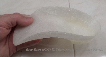 Sharp Shape AOMS 3D Printer High Flange Orthotic